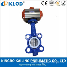 Actuator Manufactory Pneumatic Valve Actuator with Wafer Butterfly Valve